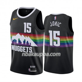 Denver Nuggets Nikola Jokic 15 Nike 2019-2020 City Edition Pelipaidat Swingman - Miesten